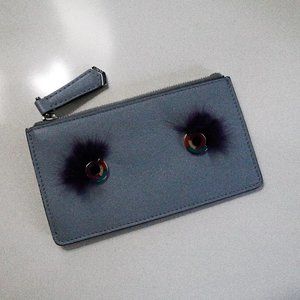Light Blue Fendi Monster Wallet